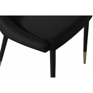 Sleek Velvet Dining Chair